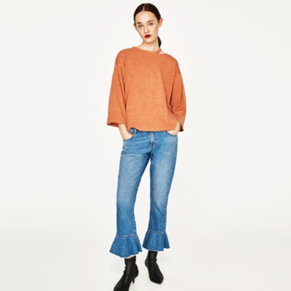 ZARA Cut-out sweater
